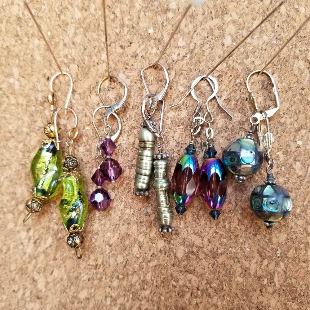 Colorful 5 set Earring Bundle